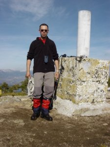 Carlos en la cima de San Juan