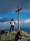 Karlos en la cima del Monte Abantos, emulando a Jesucristo Superstar