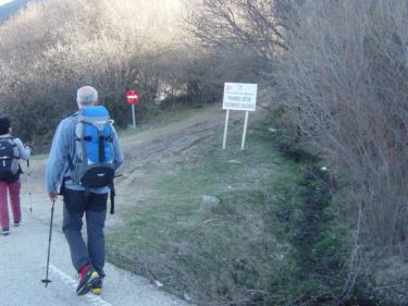 Camino de comienzo de ruta