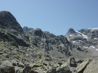 Via por la que descendimos a la Hoya de las Berzas