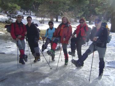 Valle de La Barranca. Risas sobre la placa de hielo.