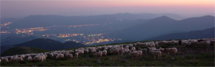 El Escorial, Abantos, Guadarrama y Cercedilla desde el Alto de Guarramillas