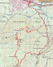 ruta senderismo a cueva valiente desde san rafael, sierra de malagon