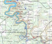 Ver mapa de ruta de senderismo en las Hoces del Ro Duratn.