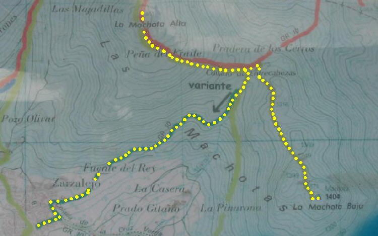 Ver descripcin de ruta de senderismo desde Zarzalejo a la Pea del Fraile y el Pico de los Tres Ermitaos, Las Machotas.