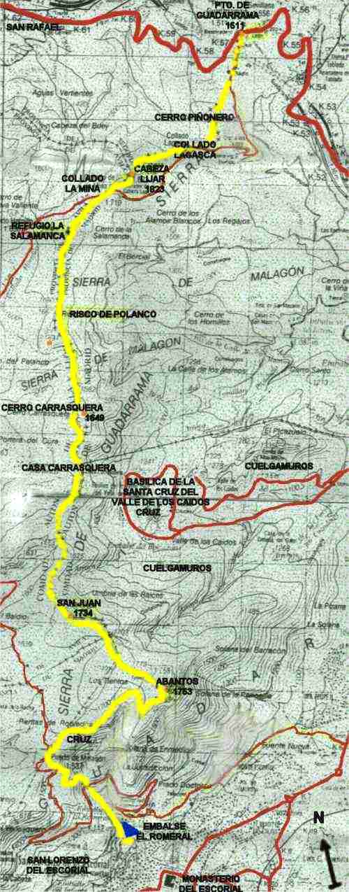 Ver descripcin ruta senderismo: Puerto de Guadarrama o Los Leones, Cabeza Lijar, Refugio de La Salamanca, Abantos, San Lorenzo del Escorial