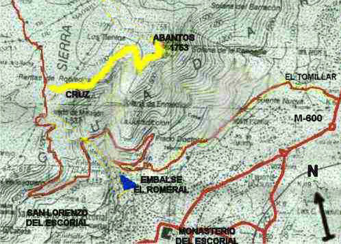 Ver descripcin de ruta de senderismo a la cima del Monte Abantos