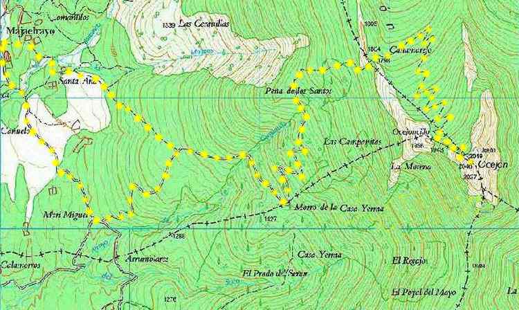 Ver descripcin de ruta de senderismo: Majaelrayo al Ocejon