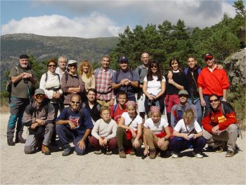 Foto del grupo en la carretera de la Repblica