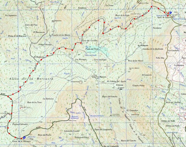 Ver descripcin y fotografas de Ruta de senderismo desde el Puerto de Morcuera al Puerto de Canencia por el GR 10.1 