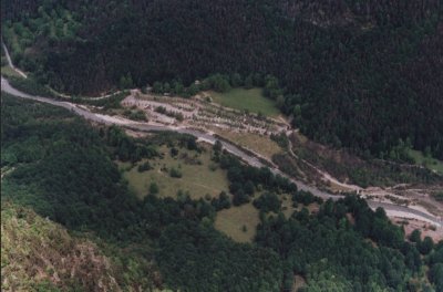 El aparcamiento y la Pradera desde Calcilarruego