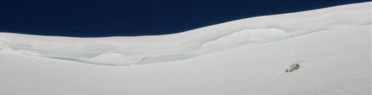 Cornisa de nieve en Dos Hermanas