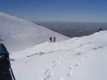 Descenso desde el Puerto del Nevero hacia La Granja.