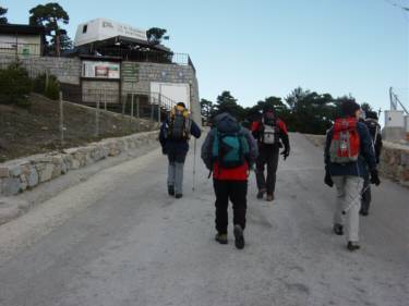 Acceso a los remontes de la pista del Telegrafo