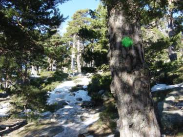 Puntos verdes nos guian hacia el 7º Pico