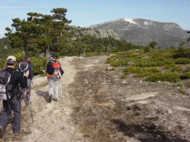 Camino desde la Pradra de Siete Picos al Alto del Telegrafo