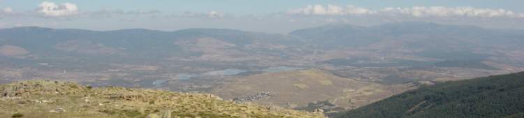 Valle de Lozoya, Embalse de Pinilla, Sierra de Aylln desde la cima del Mondalindo