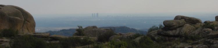 Madrid desde la Senda Maeso "Gran Cañada" Mirador del Tranco. La Pedriza