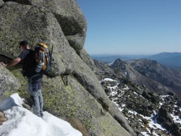 Lucas en la trepada a la Cima del Pico Zapatero